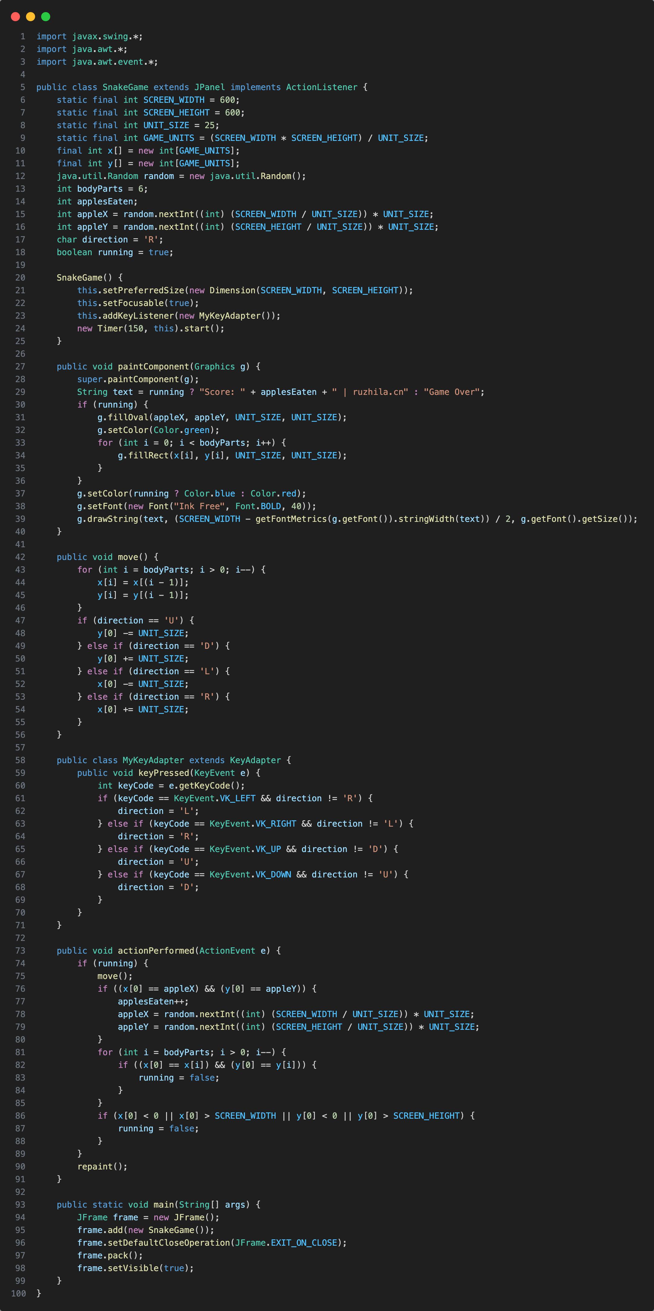 code